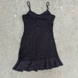 Asymmetrical Elegant Black Sleeveless Dress